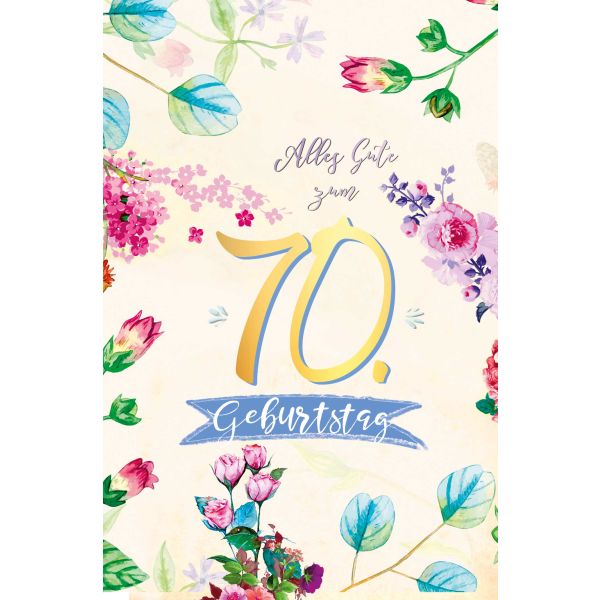 70 Geburtstag Frau Blumen