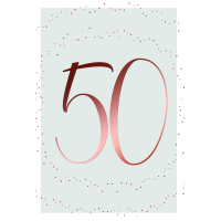 50. Geburtstag Glückwunschkarte mit Umschlag 50....