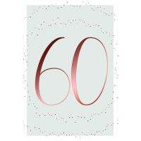 60. Geburtstag Glückwunschkarte mit Umschlag 60....