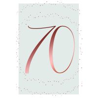 70. Geburtstag Glückwunschkarte mit Umschlag 70....