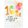 16. Geburtstag Karte mit Umschlag bunte Luftballons mit Goldfolie