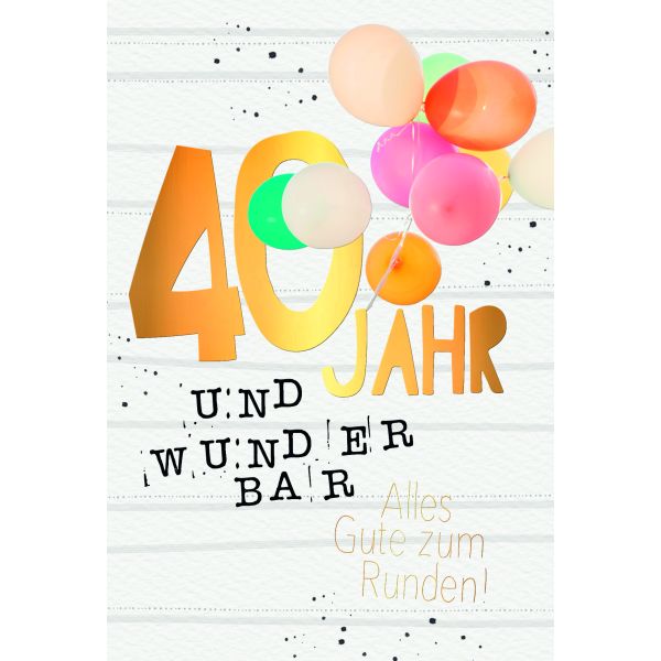 Wunderbar Deko Zum 40 Geburtstag Bild
