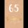 65. Geburtstag Karte mit Umschlag Schriftkarte mit Goldfolie