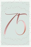 75 . Geburtstag - Glückwunschkarte im Format 11,5 x...