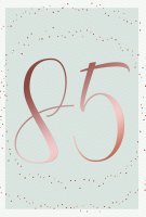 85. Geburtstag - Karte mit Umschlag - Schriftkarte - mit...