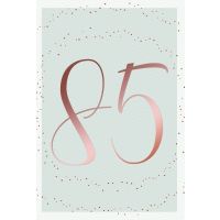 85. Geburtstag Karte mit Umschlag Schriftkarte mit...