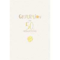 50. Geburtstag Glückwunschkarte mit Umschlag 50....