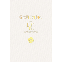 50. Geburtstag Glückwunschkarte mit Umschlag 50....
