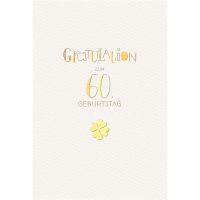 A 60. Geburtstag Glückwunschkarte mit Umschlag 60....