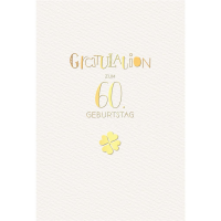 A 60. Geburtstag Glückwunschkarte mit Umschlag 60....