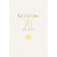 70. Geburtstag Glückwunschkarte mit Umschlag 70....