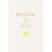 70. Geburtstag Glückwunschkarte mit Umschlag 70....