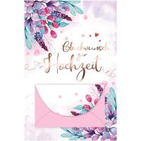 Hochzeit Geldkarte Glückwunschkarte mit Umschlag...