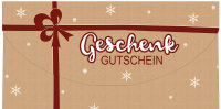 Weihnachten – Gutschein - Glückwunschkarte im...