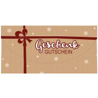 A Weihnachtskarte Gutschein mit Umschlag DIN lang...