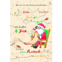 Weihnachten Zuckerrohrpapier Glückwunschkarte mit...