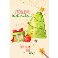 Weihnachten Zuckerrohrpapier Glückwunschkarte mit...