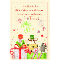 Weihnachten Zuckerrohrpapier Glückwunschkarte mit...