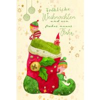 Weihnachten Zuckerrohrpapier Glückwunschkarte mit...