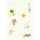 Neujahr Glückwunschkarten Kleeblatt, Hufeisen, Fliegenpilz, Herzen, Sonne, Blumenstrauß, Sterne, Naturkarton, mit Goldfolie und Blindprägung