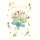 Genesung - Gute Besserung Skorpions Art - Glückwunschkarte im Format 11,5 x 17 cm mit Umschlag - Blumenstrauß, Pflaster, Blumen - mit Goldfolie