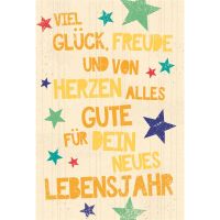 Geburtstag Karte mit Umschlag folienfrei unverpackt...