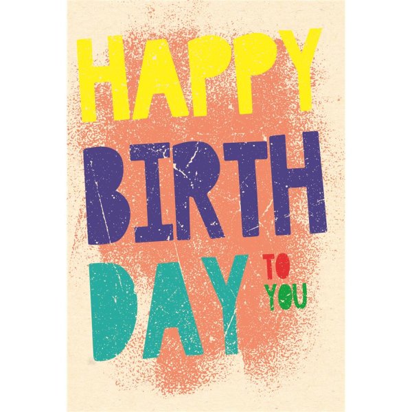 Geburtstag Karte mit Umschlag folienfrei unverpackt Greenline -  Happy B-Day 23