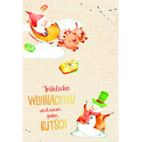 Weihnachten Zuckerrohrpapier Glückwunschkarte mit...