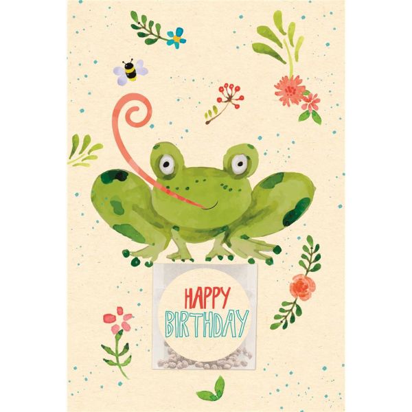 NobleWorks 80. Geburtstag Karte - Grußkarte 12,7x17,8cm Mit Blumen-Design