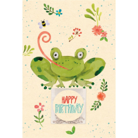 Geburtstag Gieß mich Karte mit Umschlag Blumen,...