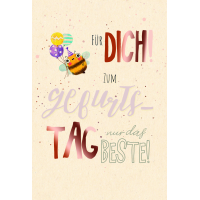 Geburtstag Karte mit Umschlag folienfrei unverpackt...
