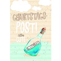 Geburtstag Glückwunschkarte mit Umschlag folienfrei...