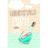 Geburtstag Glückwunschkarte mit Umschlag folienfrei...