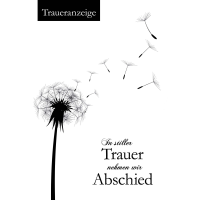 Trauer Beileid Kondolenz 5 Traueranzeigen mit 5...