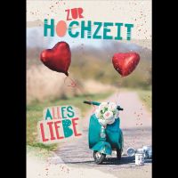 Hochzeit große Glückwunschkarte im A4-Format...