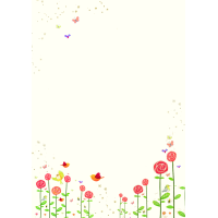 Briefpapier Blumen und Vögel 1 x Einleger, 10 x...