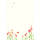 Briefpapier Blumen und Vögel 1 x Einleger, 10 x Briefpapier, 10 x Umschläge