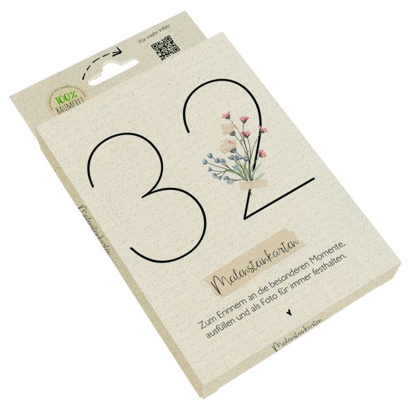 Meilensteinkarten Set Neutral 32 Karten Für die Erinnerung an besondere Momente