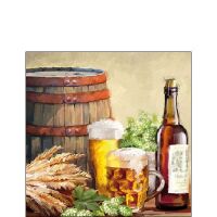 Cocktail Servietten 25 x 25 cm 3-lagig 20 Servietten Beer...