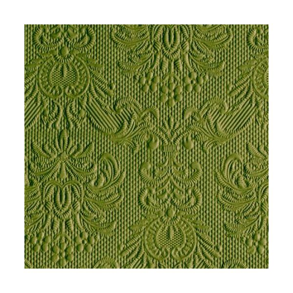 A Cocktail Servietten 25 x 25 cm 3-lagig 15 Servietten Elegance Olive Green