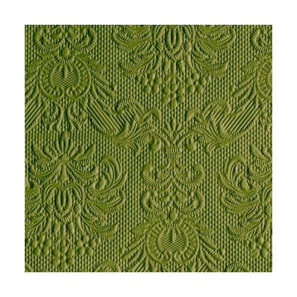 A Cocktail Servietten 25 x 25 cm 3-lagig 15 Servietten Elegance Olive Green