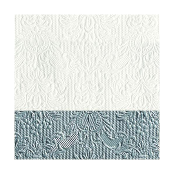 Cocktail Servietten 25 x 25 cm 3-lagig 15 Servietten Elegance Dip Silver