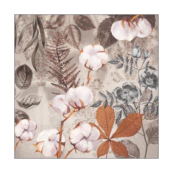 Cocktail Servietten 25 x 25 cm 3-lagig 20 Servietten Cotton Baumwolle