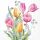 Cocktail Servietten 25 x 25 cm 3-lagig 20 Servietten Tulips Bouquet FSC Mix Tulpenstrauß