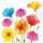 A Cocktail Servietten 25 x 25 cm 3-lagig 20 Servietten Colourful Summer Flowers FSC Mix bunte Sommerblumen