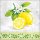 Servietten Lunch – Napkin Lunch – Format: 33 x 33 cm – 3-lagig – 20 Servietten pro Packung - Lemon Branch – Zitrone - Ambiente