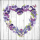 Servietten Lunch Purple Heart Lila Herzblätter Blumen 33x33cm 20 Servietten