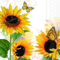 Servietten 33x33 cm 3-lagig, 20 Servietten, Sunny...