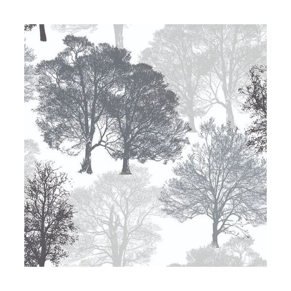 Servietten Lunch Skeleton Trees Grey Baum ohne Blätter grau