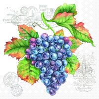 Servietten Lunch Trauben Grape Vine